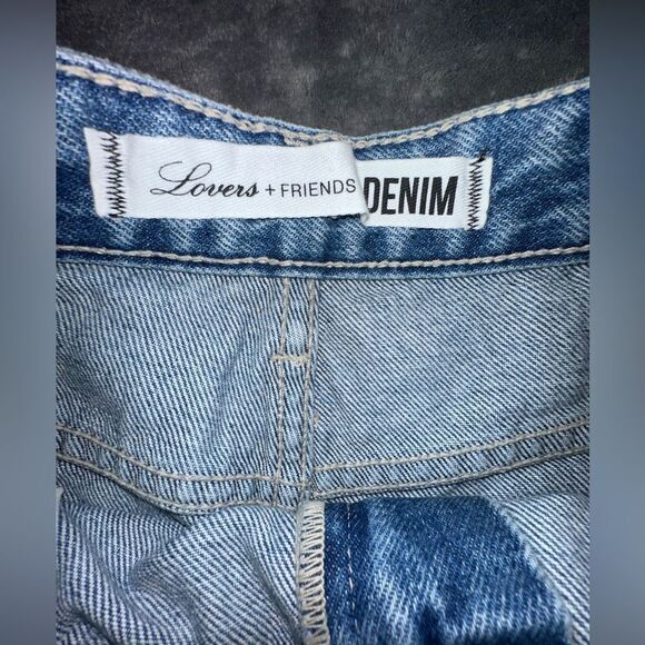 Lovers + Friends Jack High Rise Distressed Cut Off Denim Shorts Size 30 NWTs - Picture 5 of 11